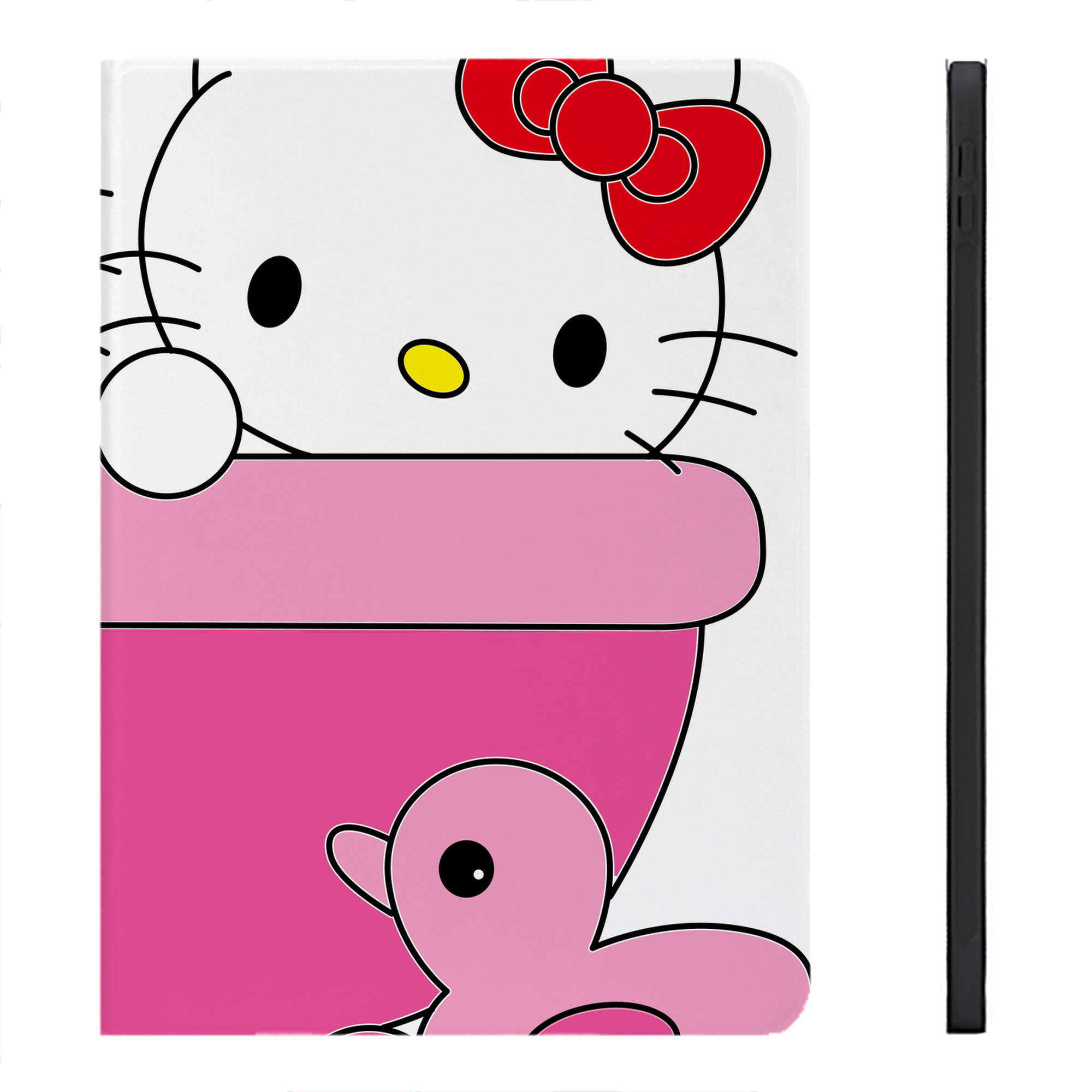 （画像用） Hello Kitty ハローキティ IPadケース ペンホルダー付き ブックスタイルデザイン